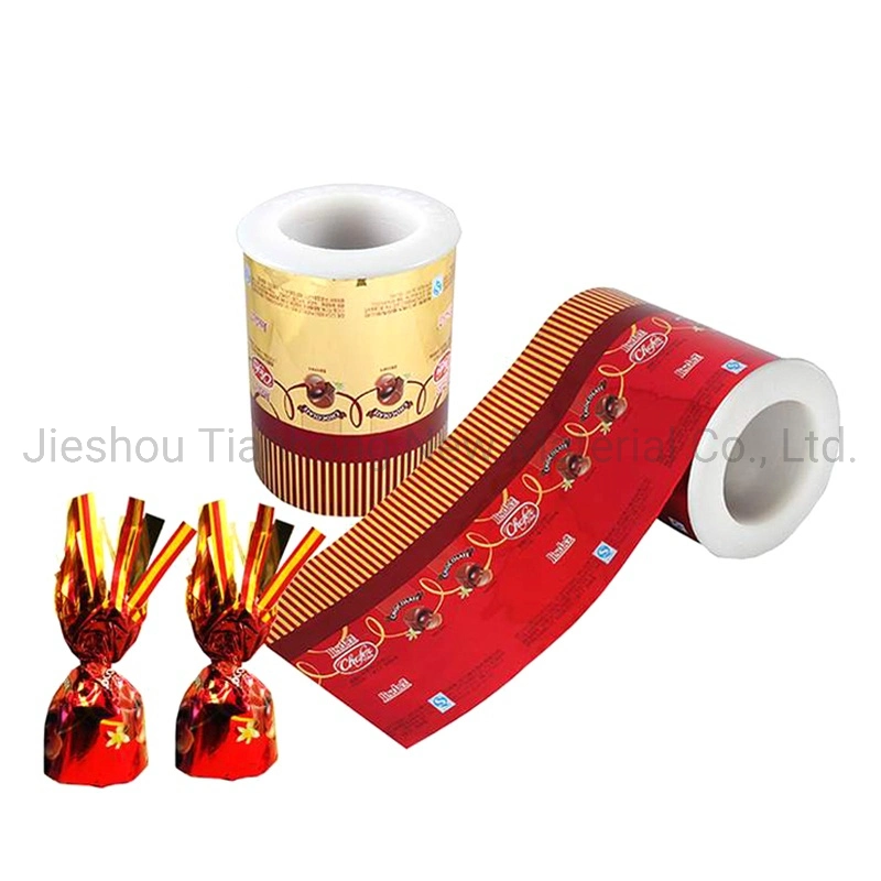 Printed PET Twist Film PVC Twisted Film Candy Wrapping Film Confectionery Packaging Wrapper Film Laminated Film Roll Printed Composite Packing Film