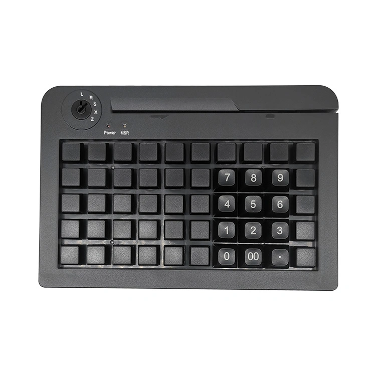 50 Keys Custom Membrane USB POS Programmable Keyboard with Msr Kb50