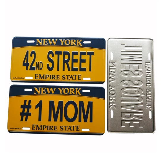 Hollywood Road Street Sign Embossed Logo Nameplate Metal Tin Sign Décoratif Souvenir Plaque D'immatriculation De Voiture