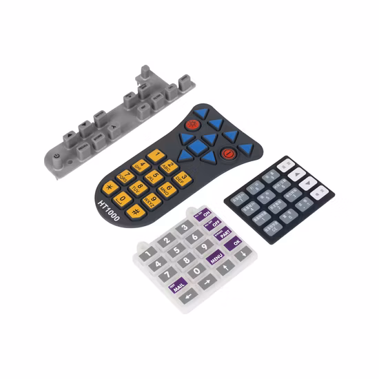 Clavier en caoutchouc de bouton de silicone fait sur commande de clavier en caoutchouc d'OEM