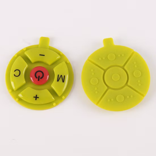 Bouton en caoutchouc de silicone et clavier à interrupteur à membrane avec bouton en silicone simple à pilule de carbone conducteur