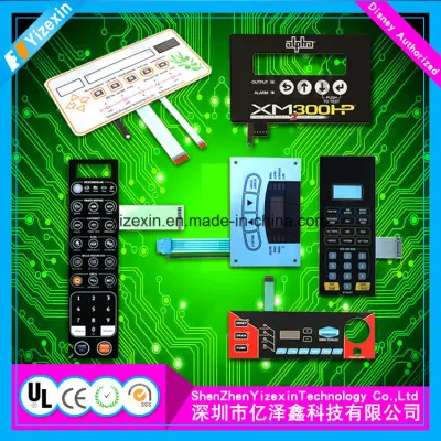 Graphique de superposition de clavier à membrane de commutateur électronique