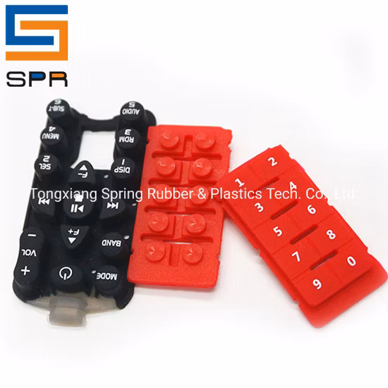 Diverses couleurs clés Cesign avec clavier en caoutchouc de silicone de moulage par compression